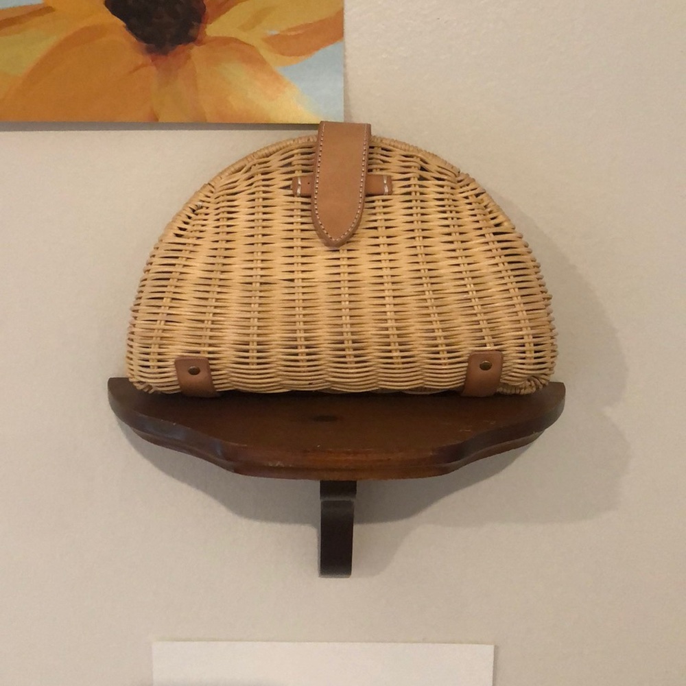 J Crew Wicker Clutch